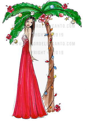 Navidad en la isla specialty card